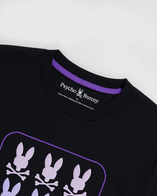 Psycho Bunny (Kids Black Barker Graphic Tee)