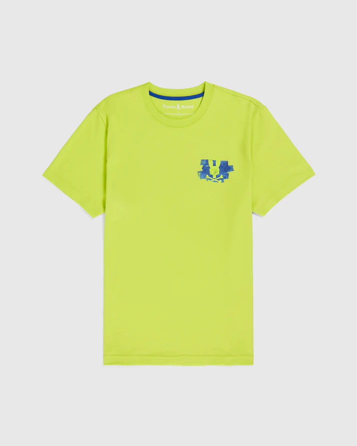 Psycho Bunny (Men's Acid Lime Dolton Back Graphic Tee)