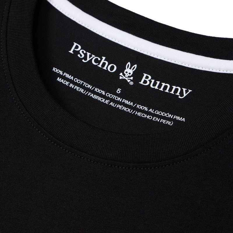 Psycho Bunny Men's black tacoma graphic t-shirt