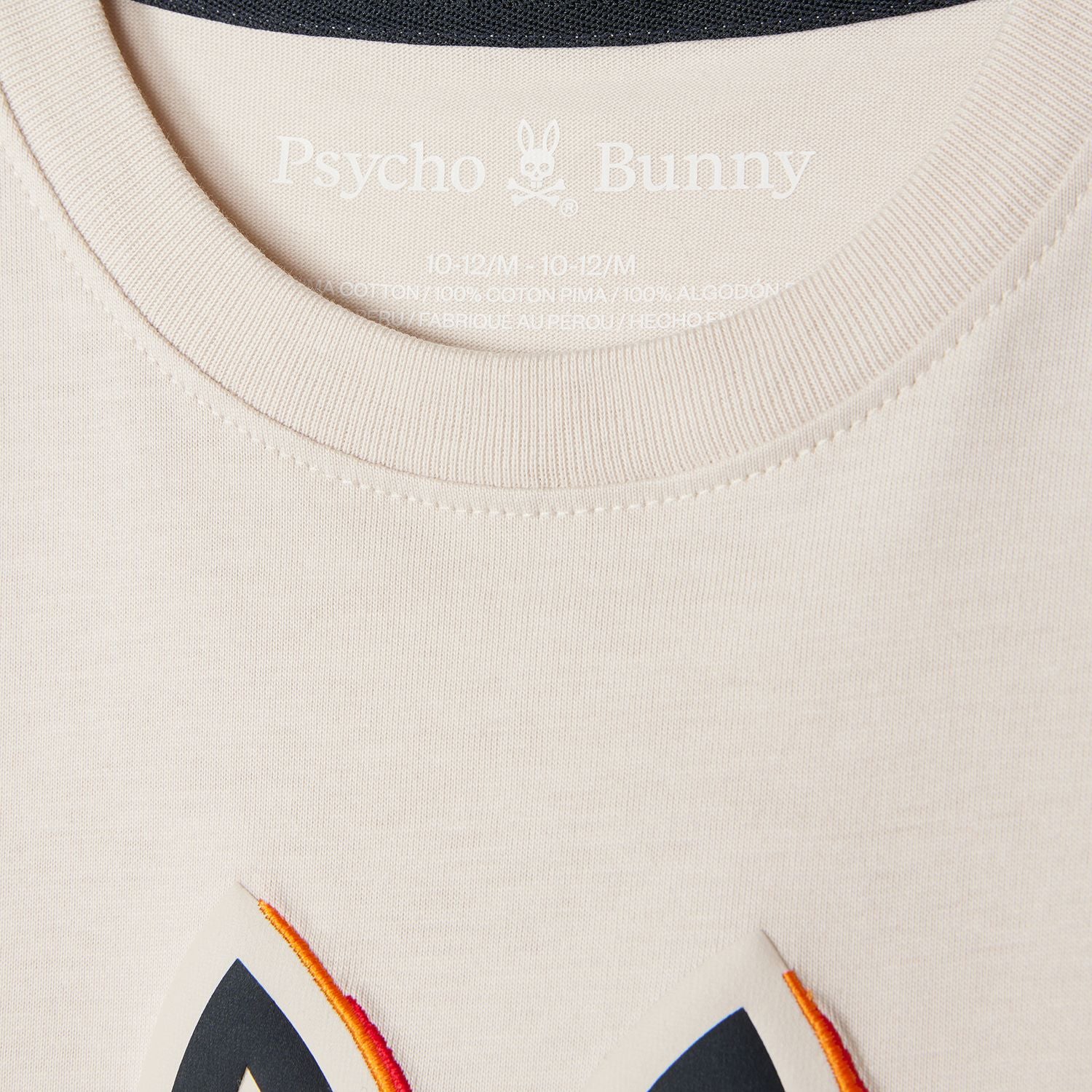 Psycho Bunny (Men's natural linen sanderson graphic tee)