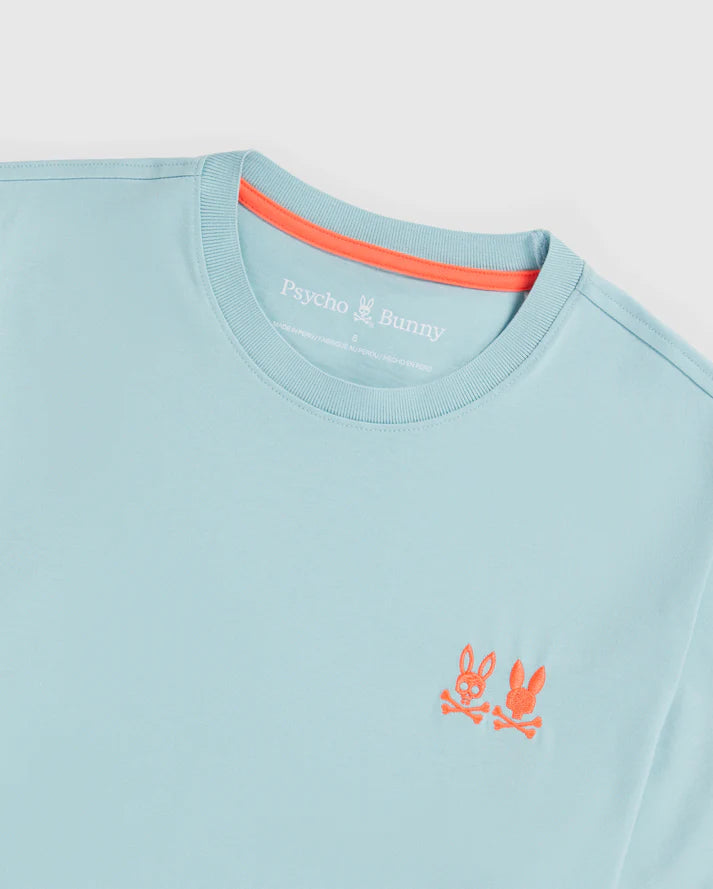 Psycho bunny (Men's seafoam kingwood embroidered twin bunny t-shirt)