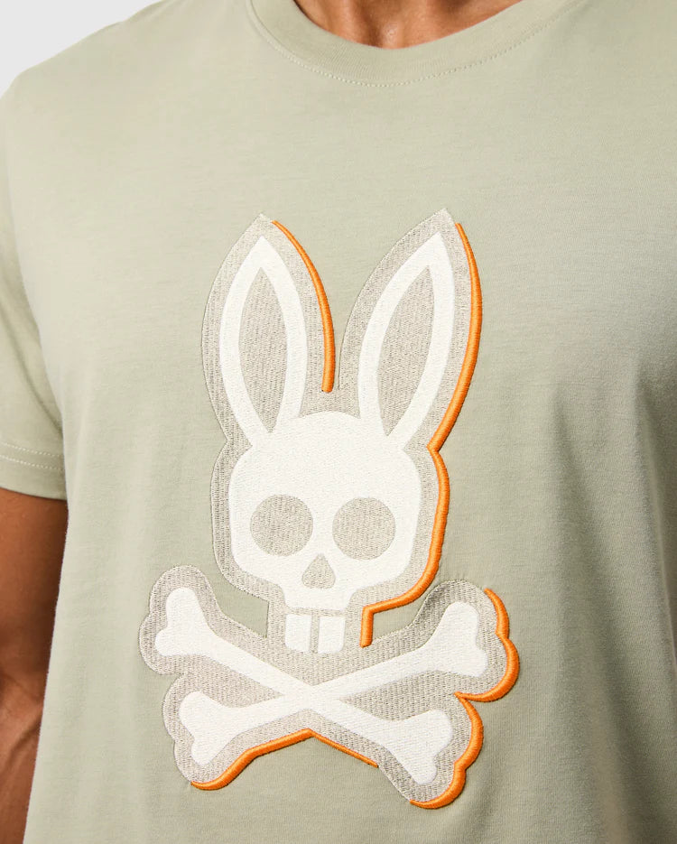 Psycho Bunny Men's seagrass kayden graphic t-shirt