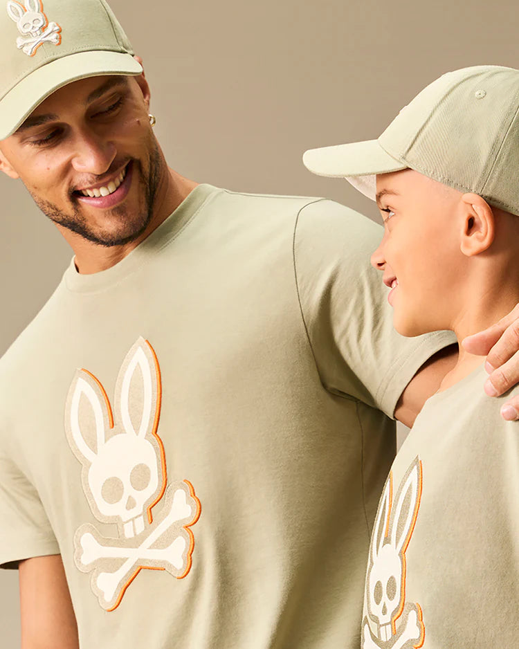 Psycho Bunny Men's seagrass kayden graphic t-shirt