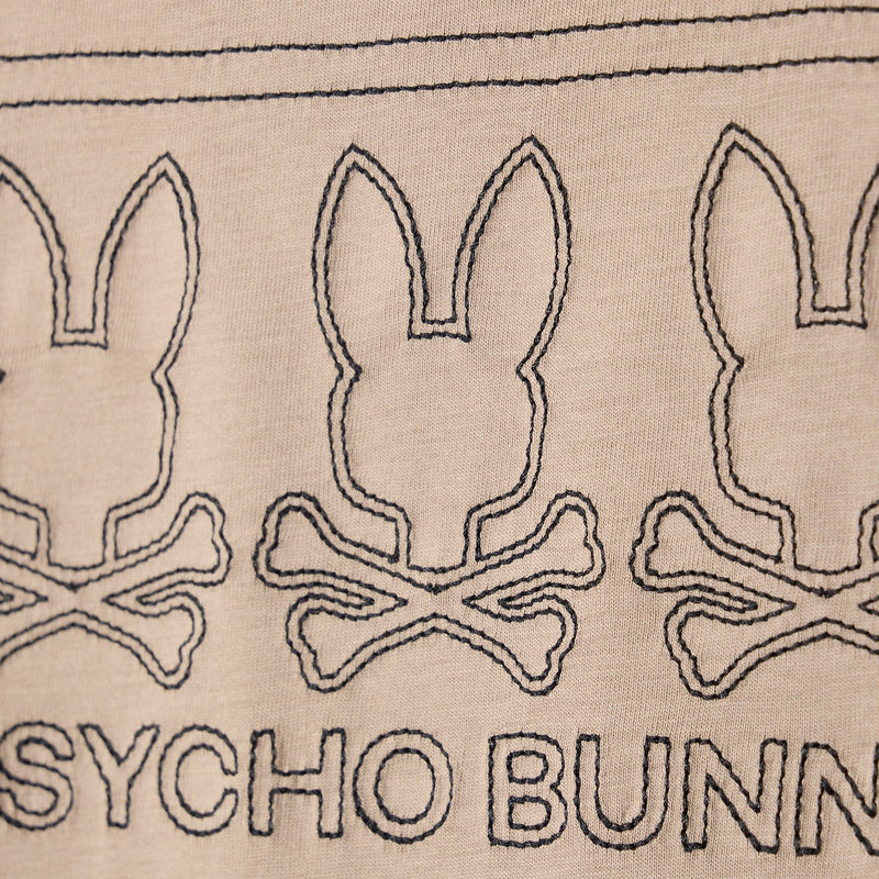 Psycho Bunny Men's stone tacoma graphic t-shirt