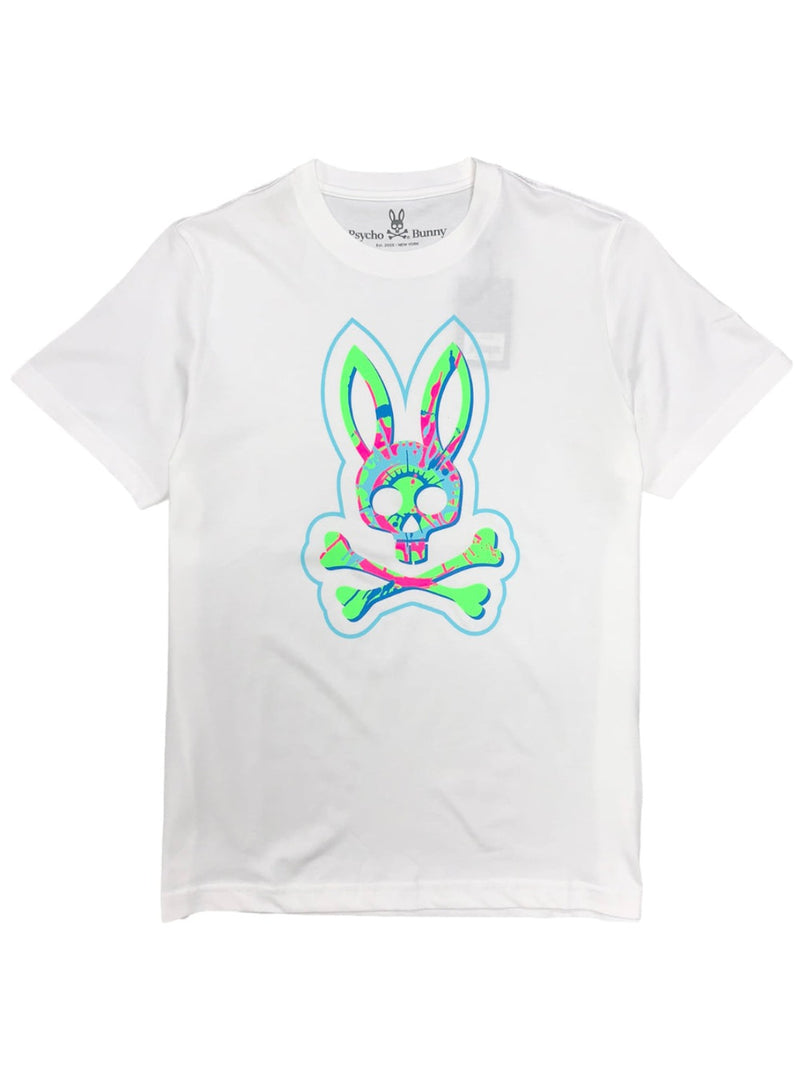 Psycho Bunny (Men’s White Alsop Graphic T-Shirt)