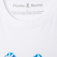 Psycho Bunny (Men's White clifton graphic tee)