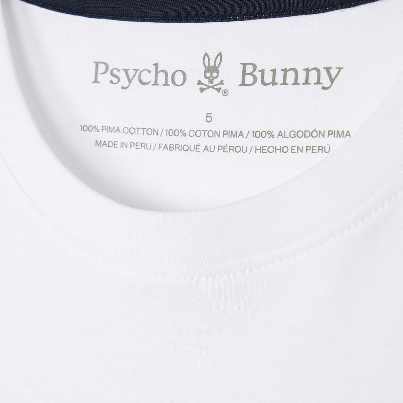 Psycho Bunny (Men's White houston graphic tee)