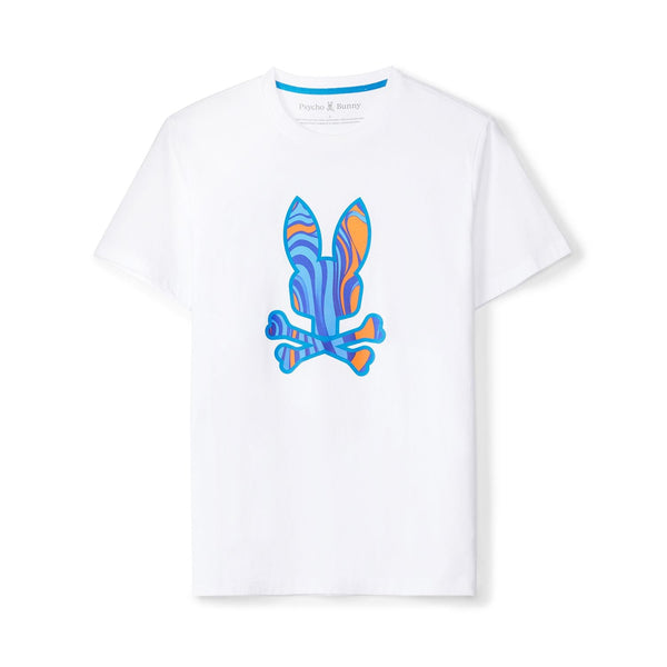 Psycho Bunny (Men's White nevada graphic tee)