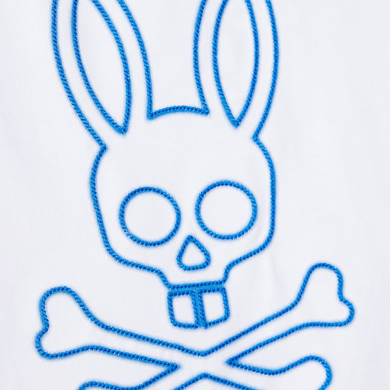 Psycho Bunny (Men's White sheldon graphic tee)