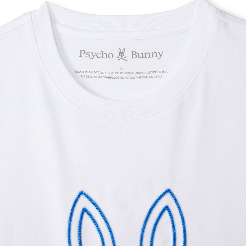 Psycho Bunny (Men's White sheldon graphic tee)