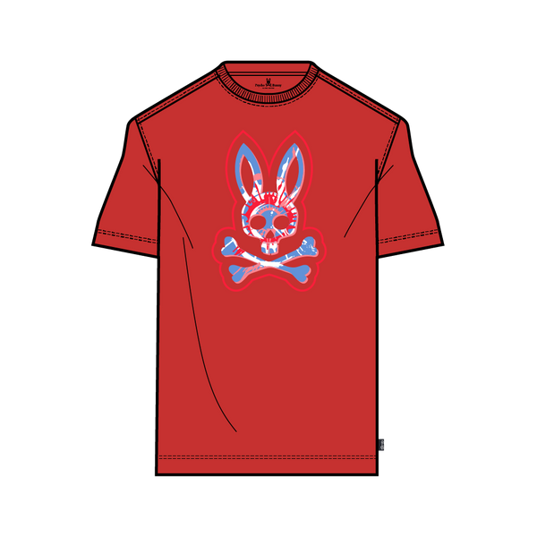 Psycho Bunny (Mens 611 Red Spice Alsop Graphic T-Shirt)