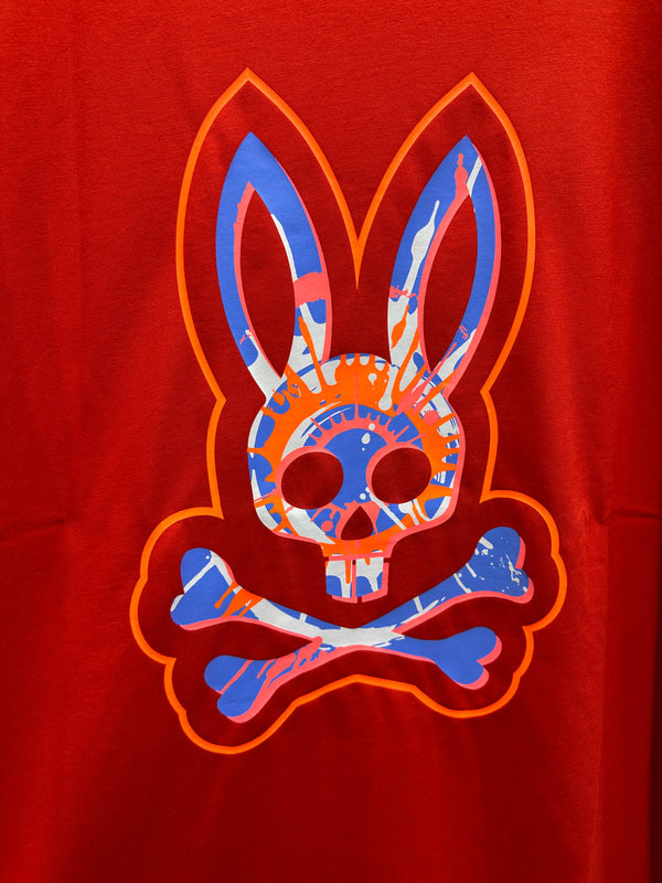 Psycho Bunny (Mens 611 Red Spice Alsop Graphic T-Shirt)