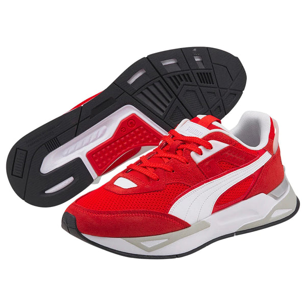 Puma (Mirage sport heritage risk red/white sneaker)