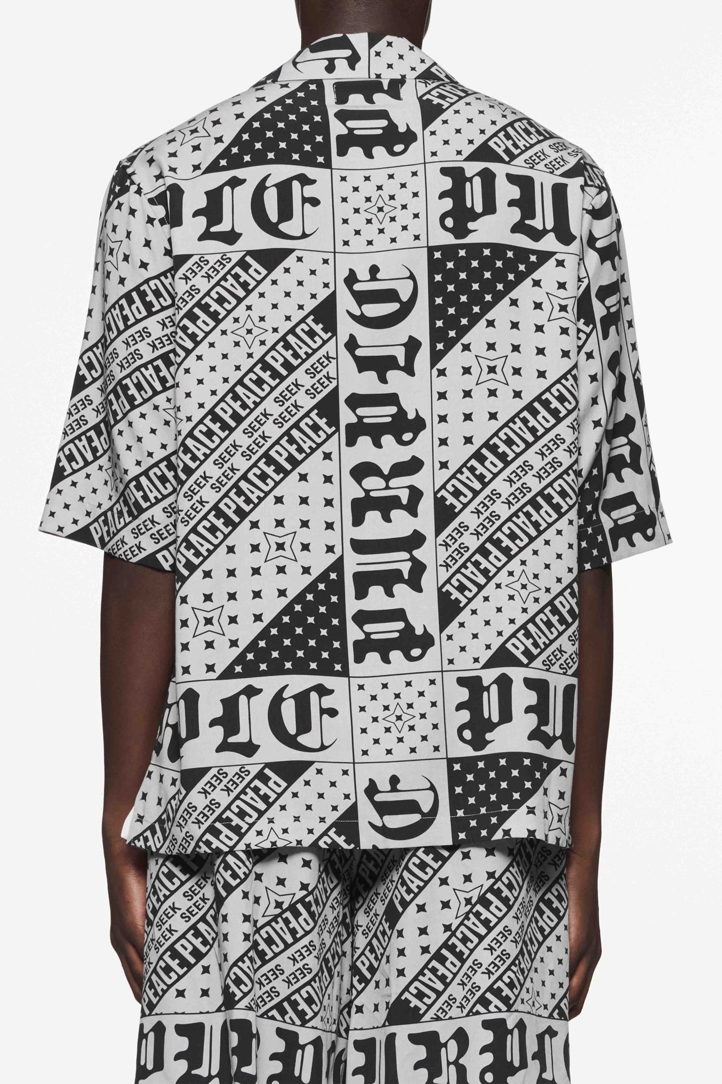 Purple brand aop lyocell button down shirt