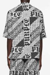 Purple brand aop lyocell button down shirt