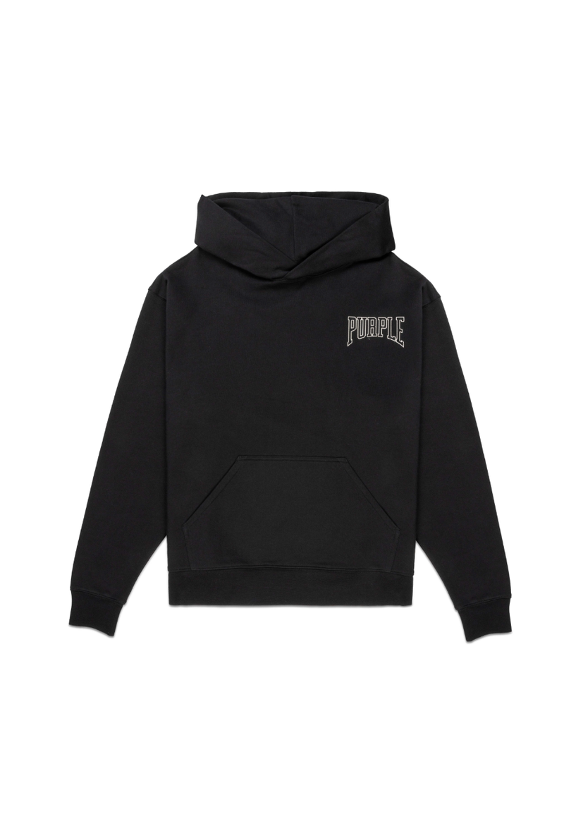 purple brand (Black french terry po hoodie)