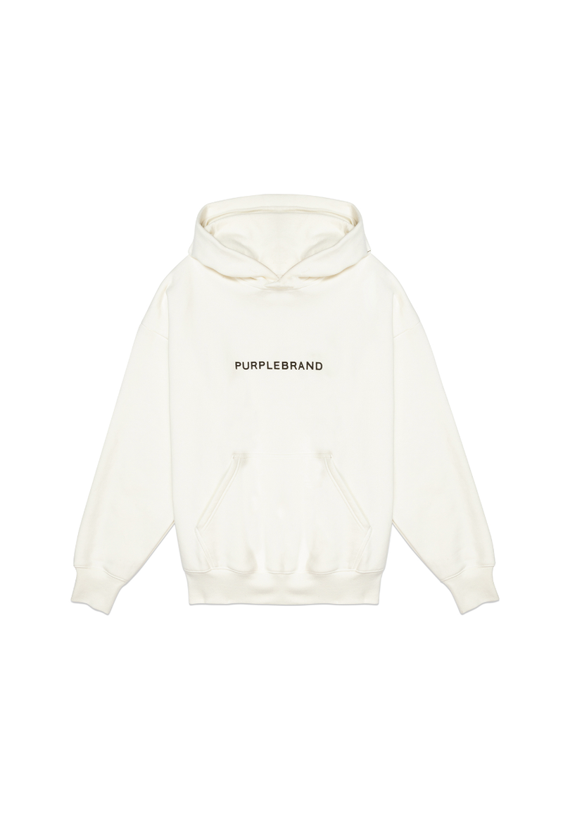 Purple brand (off white hwt fleece po hoodie)