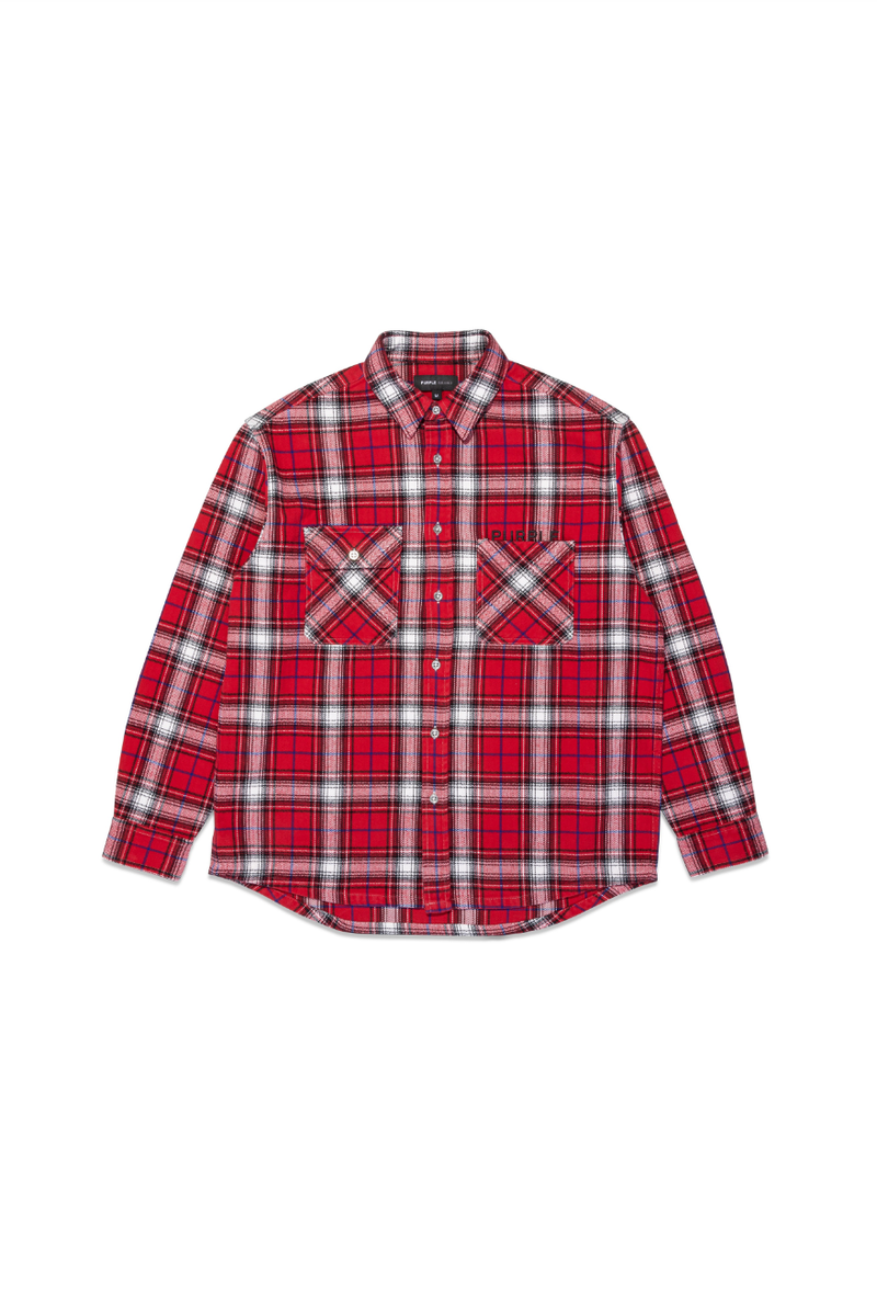 purple brand (red plaid flannel shirt)