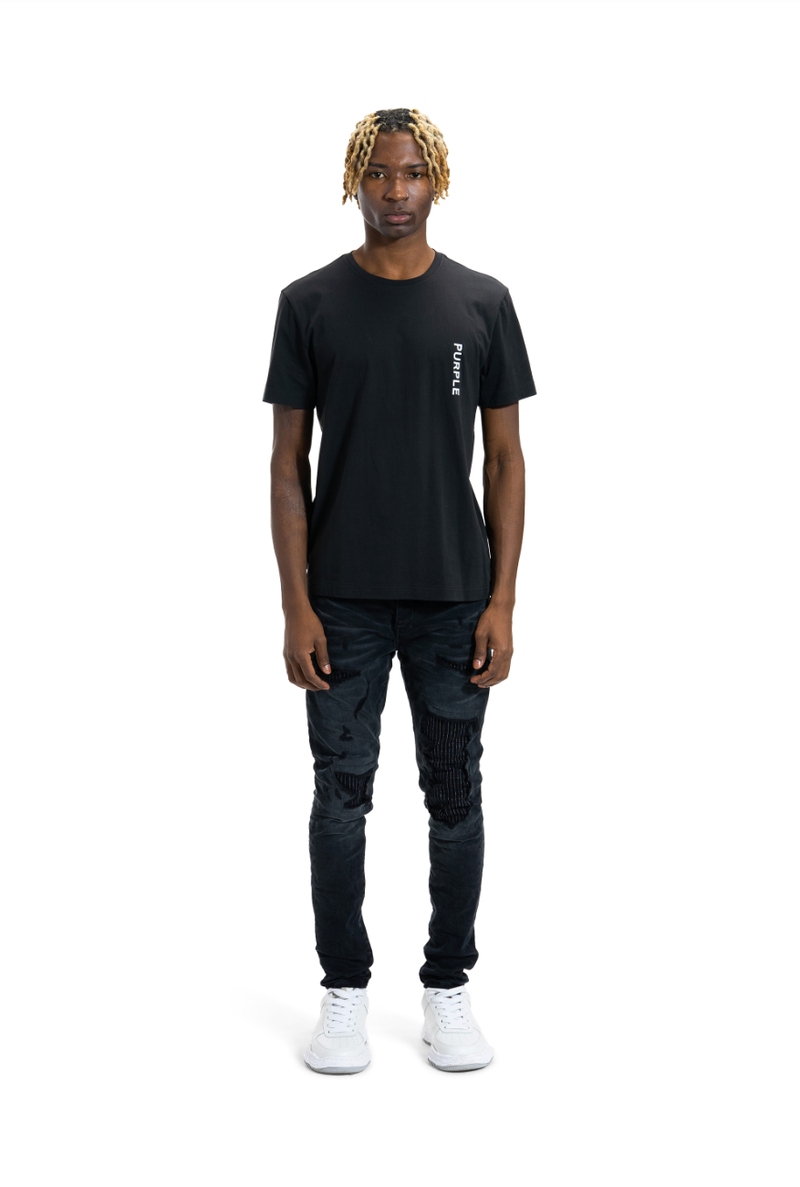 Purple brand (black lurex repair overdye jean)