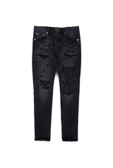 Purple brand (black lurex repair overdye jean)