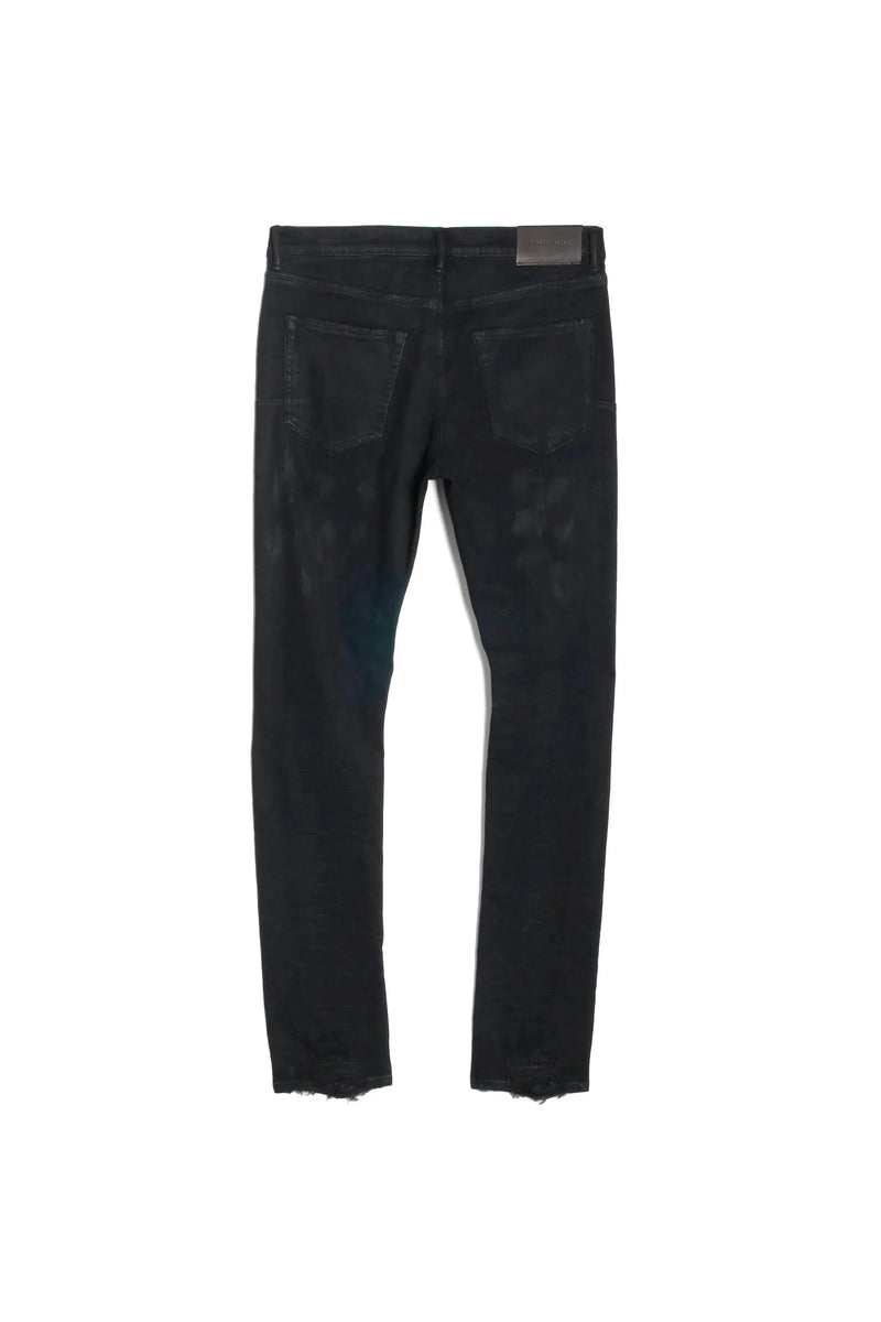 purple brand black oil spill jean