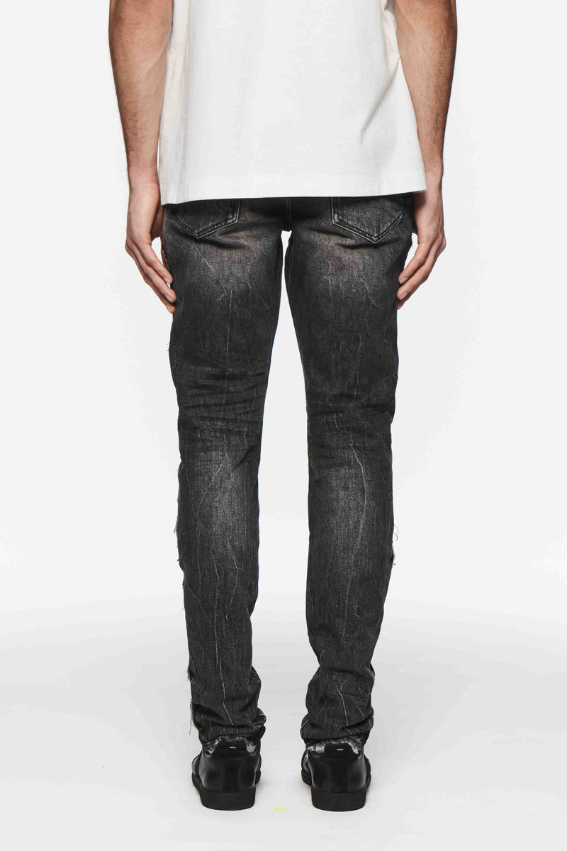 Purple Brand (Black Skinny Shadow Seam Worn Jean)