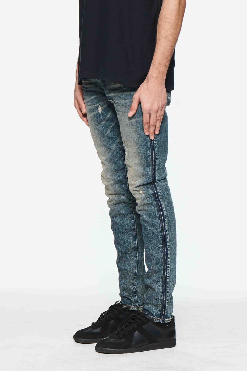 Purple Brand (Dark Indigo Skinny Shadow Seam Coated Jean)