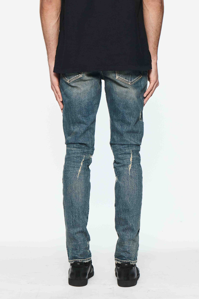 Purple Brand (Dark Indigo Skinny Shadow Seam Coated Jean)