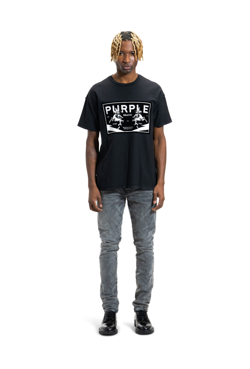 Purple brand (grey charcoal wash jean)