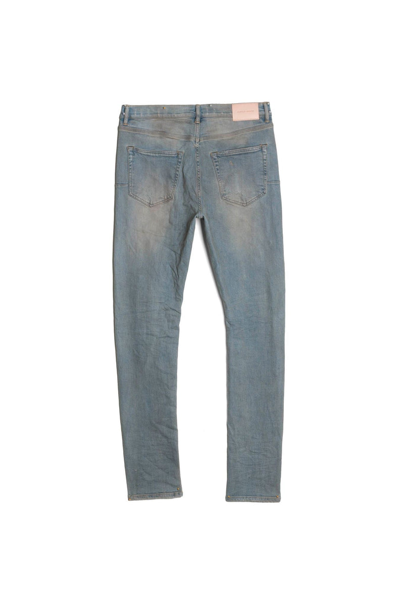 Purple brand light blue dirty wax jean