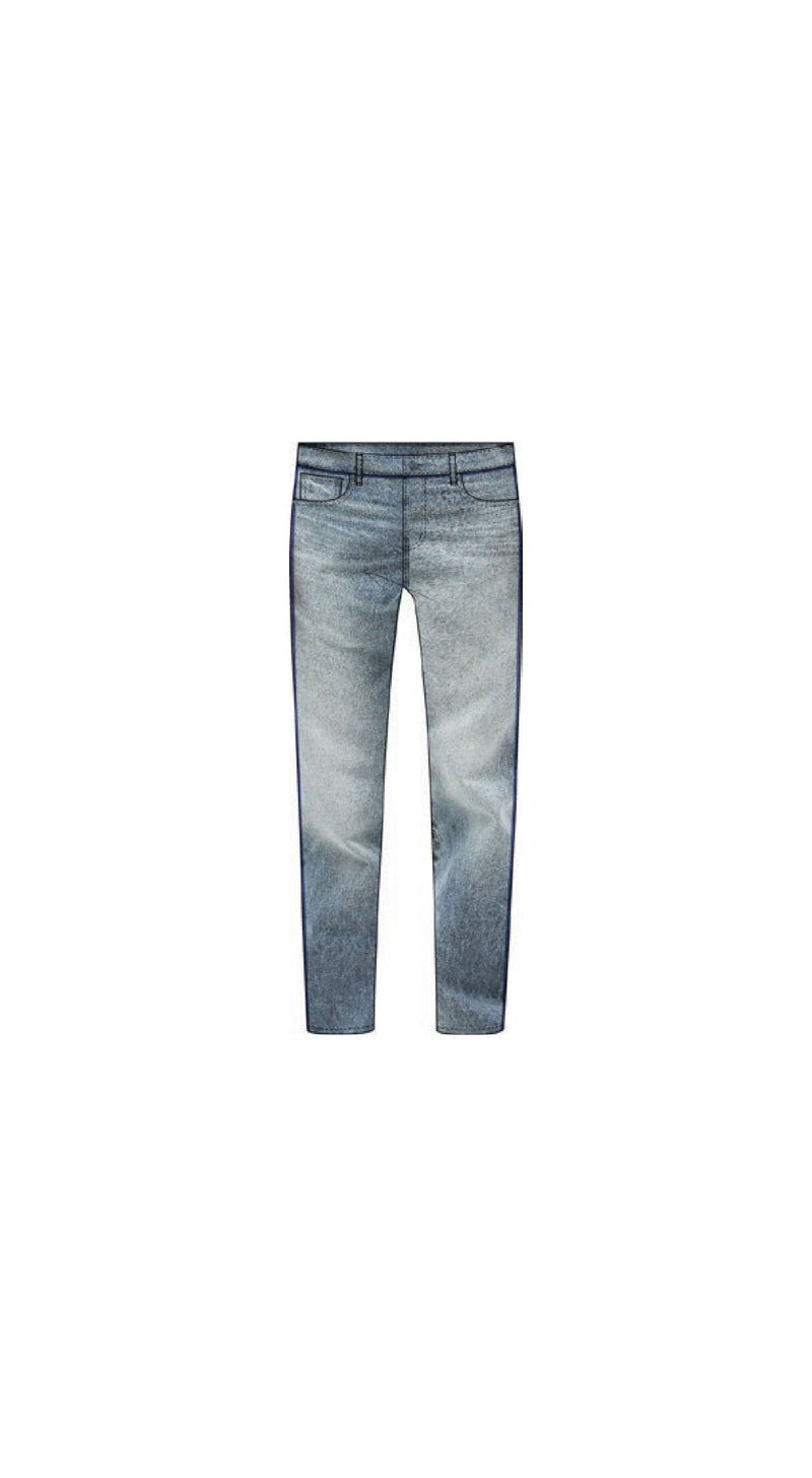 Purple Brand (Mid Indigo Skinny Shadow Seam Jean)