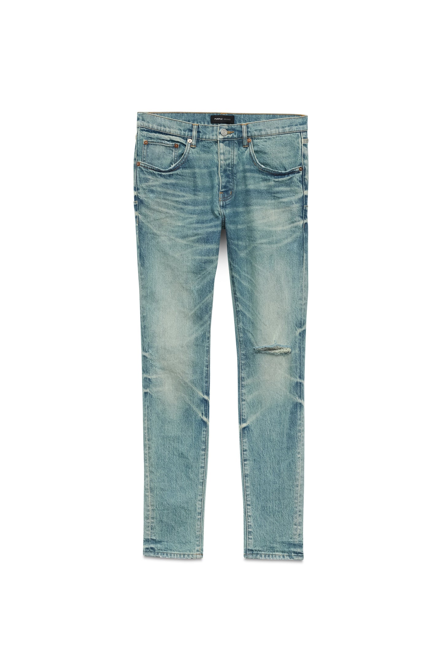 Purple Brand (Mid Indigo Vintage Knee Blowout Jean)