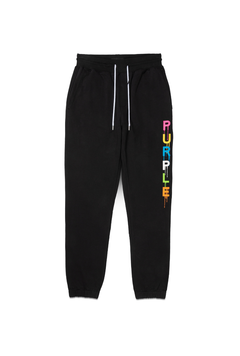 Purple brand (Black french terry sweatpant)