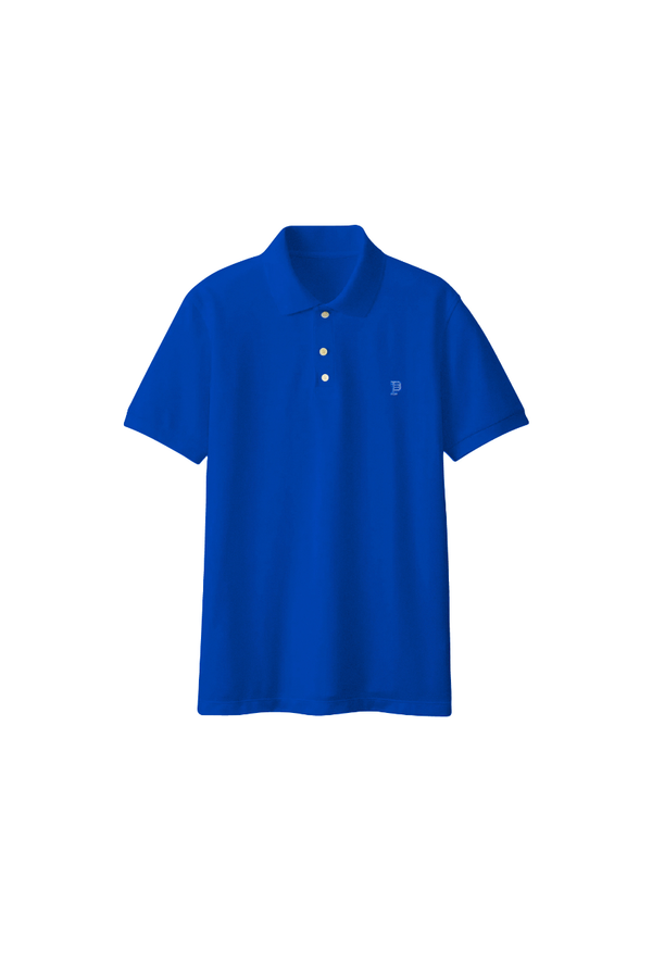 Purple brand (blue pique knit polo)