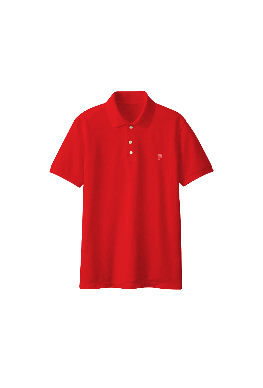 Purple brand (red pique knit polo)