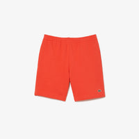 Lacoste Men's Organic Cotton Fleece Shorts GH9627-51-02K Orange
