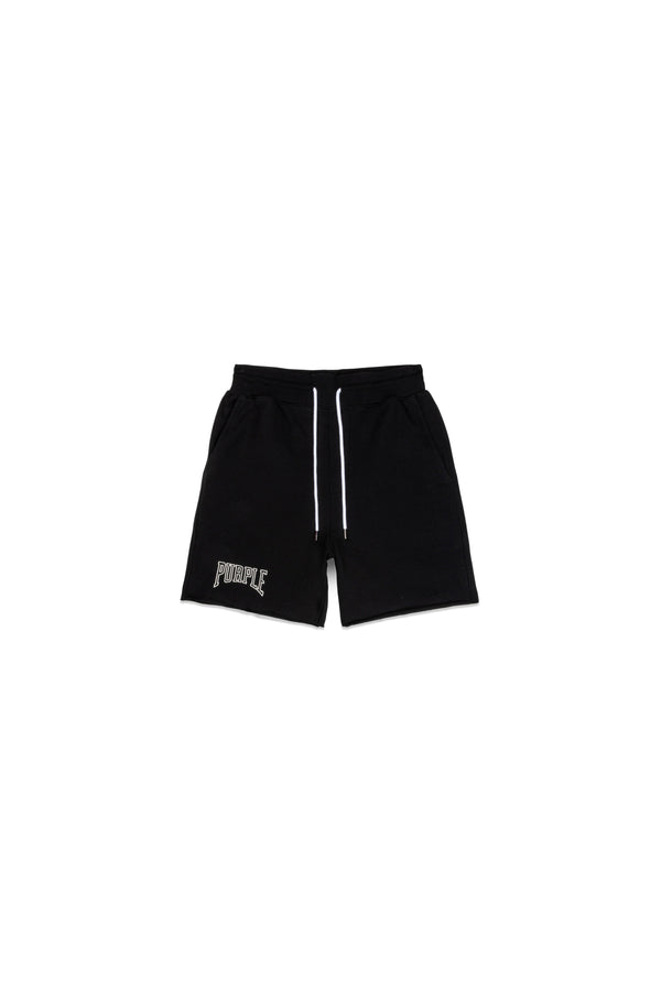 Purple Brand (Black French Terry Sweatshort)