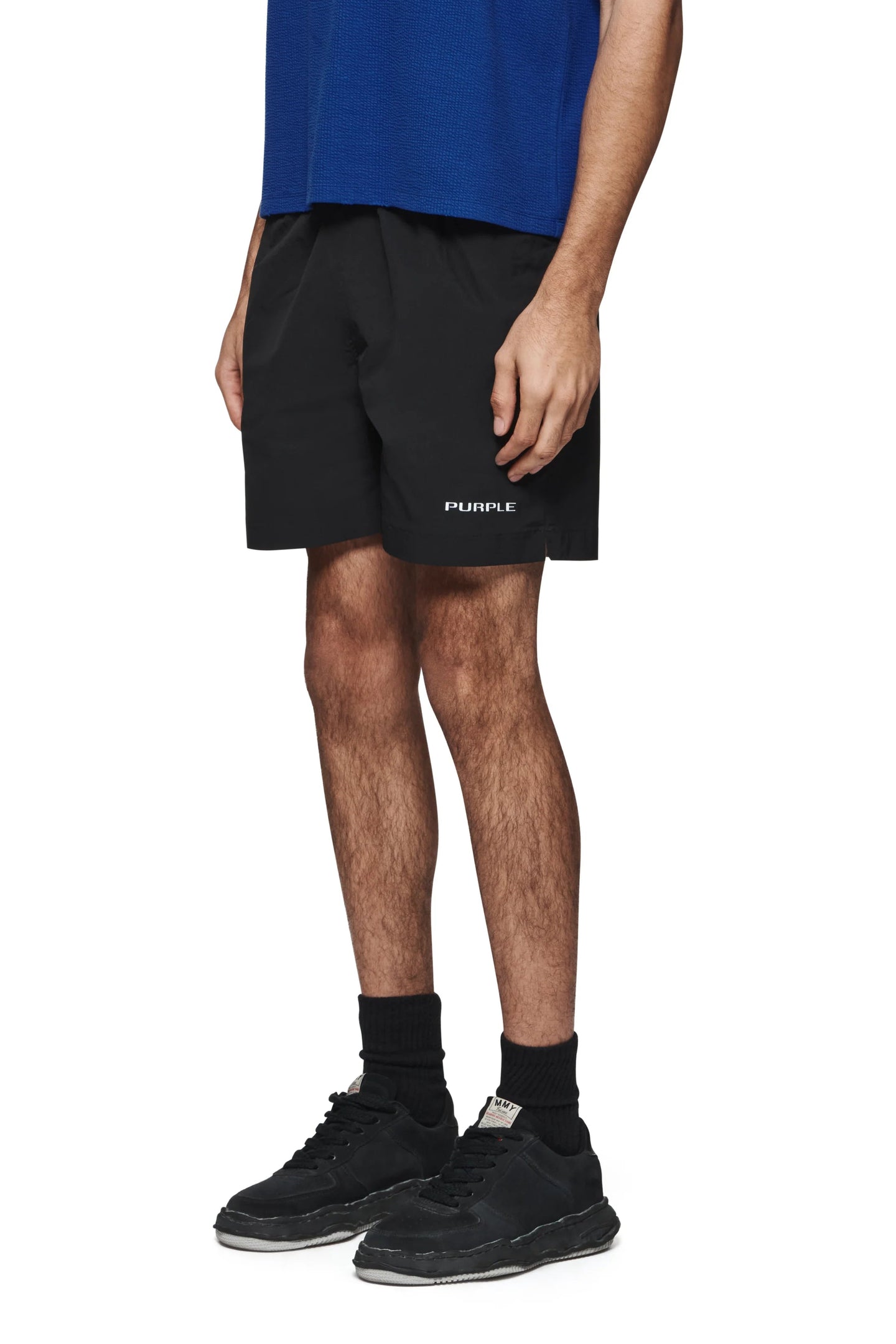 Purple Brand Wordmark All Around Shorts Black
