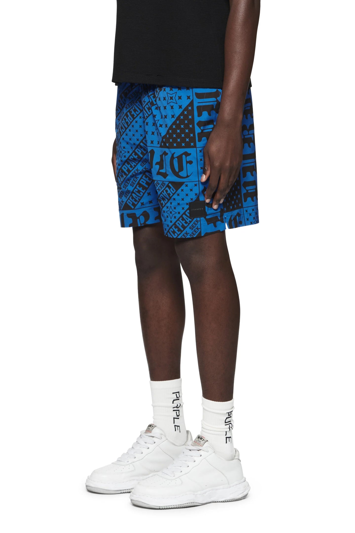 Purple Brand Flag Bandana All Around Short Blue