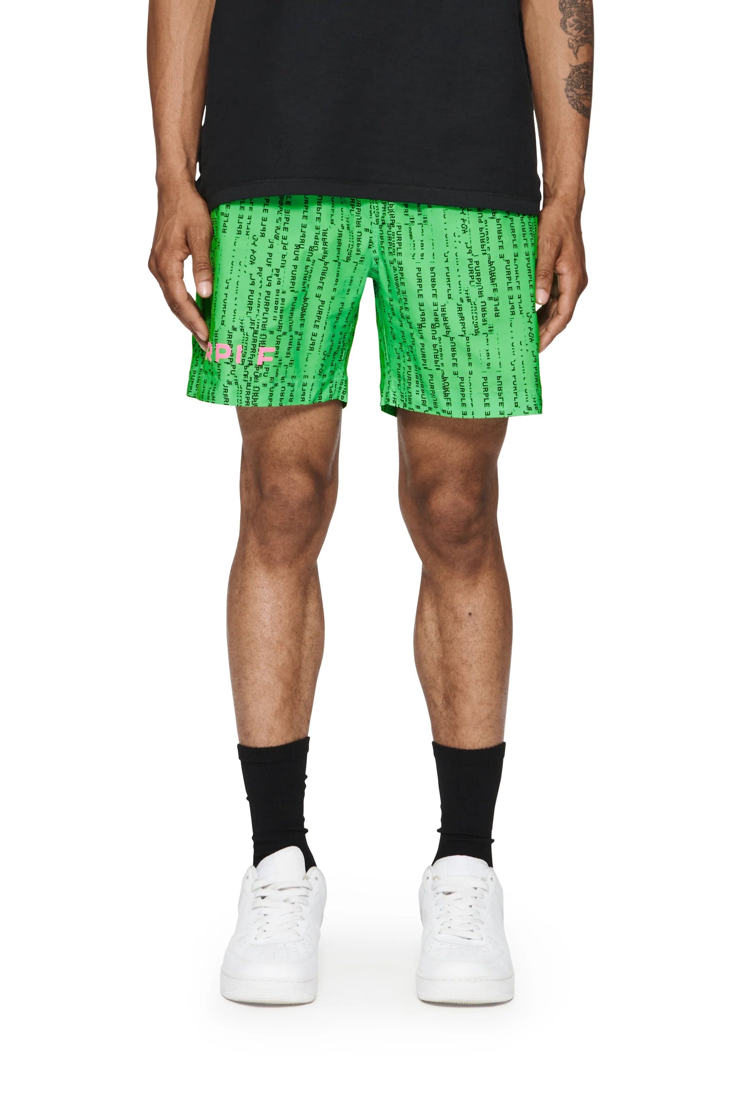 Purple Brand Hacker All Round Short Green