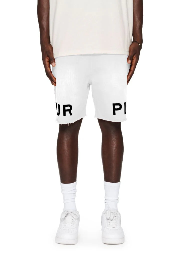 Purple Brand (Whisper White Wordmark Logo Shorts)