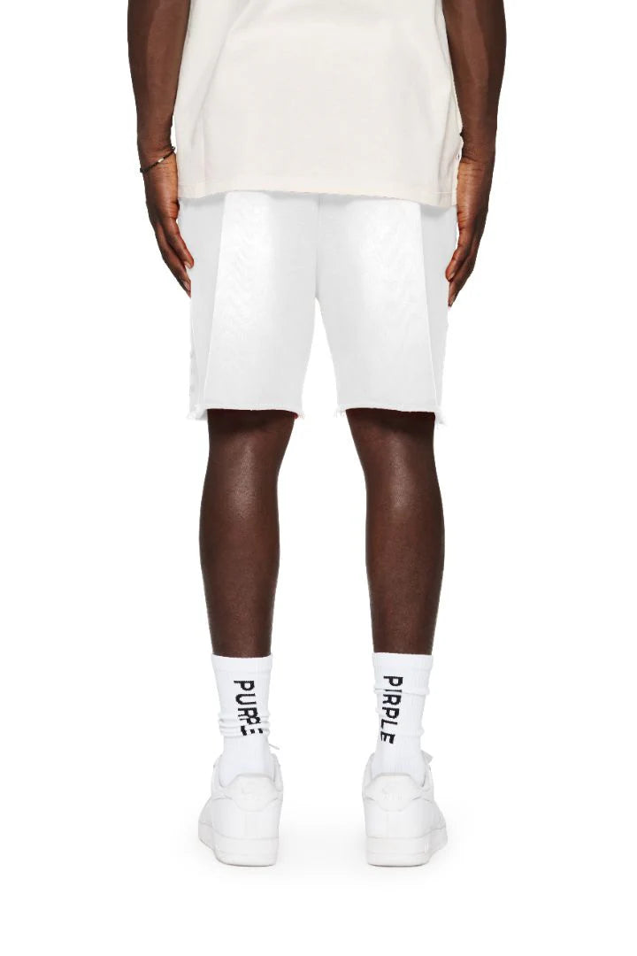 Purple Brand Whisper Wordmark Logo Short White