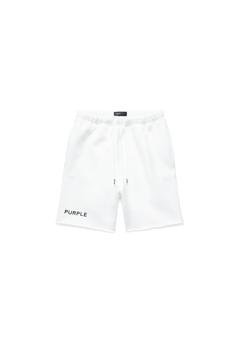 Purple brand (white hwt fleece sweat short)