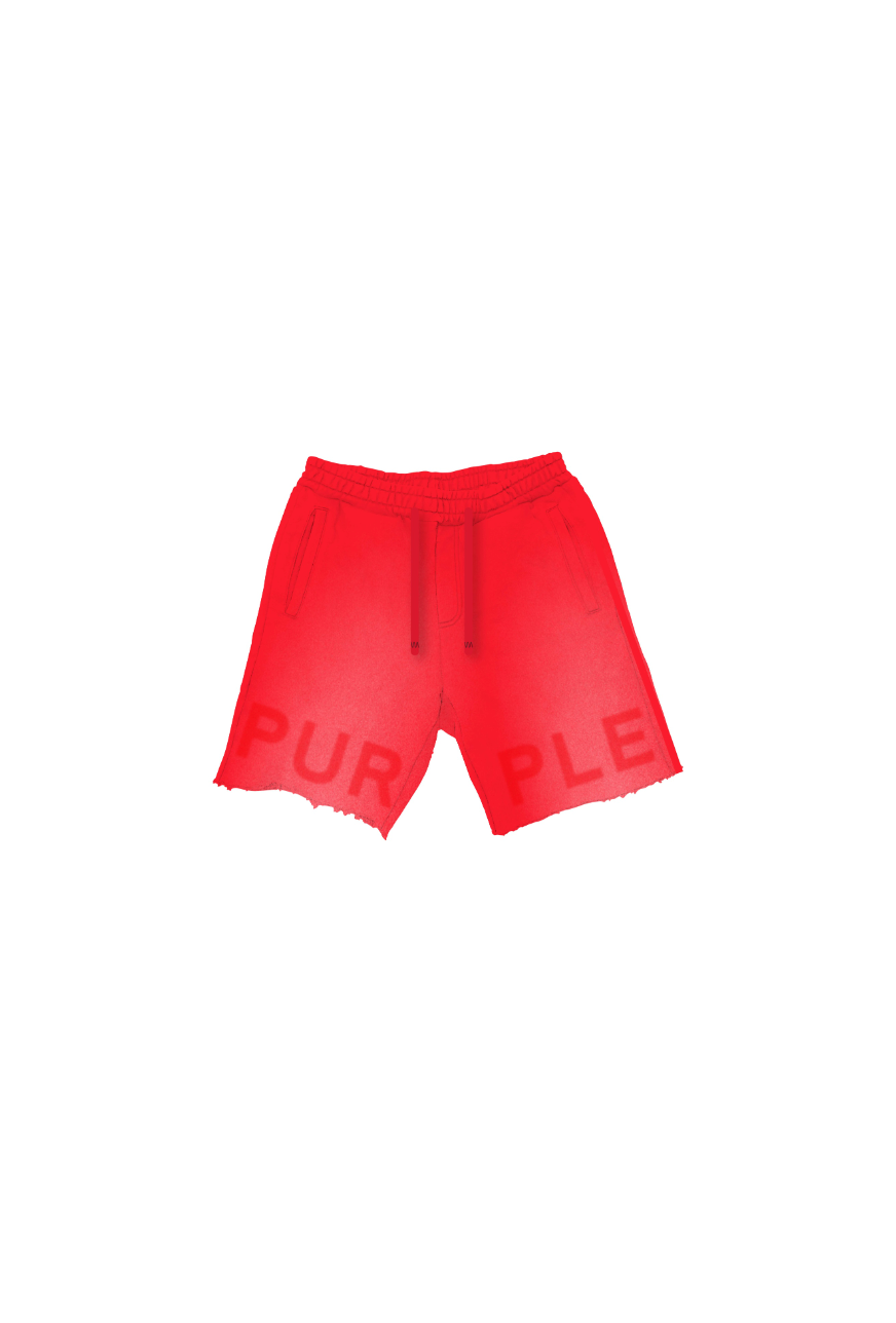 Purple brand mwt fleece sweat short Red