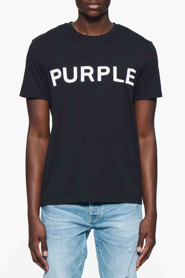 Purple Brand (Black Clean Jersey Short Slv Tee)