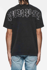 Purple Brand (Black Gothic Crystals Tee)