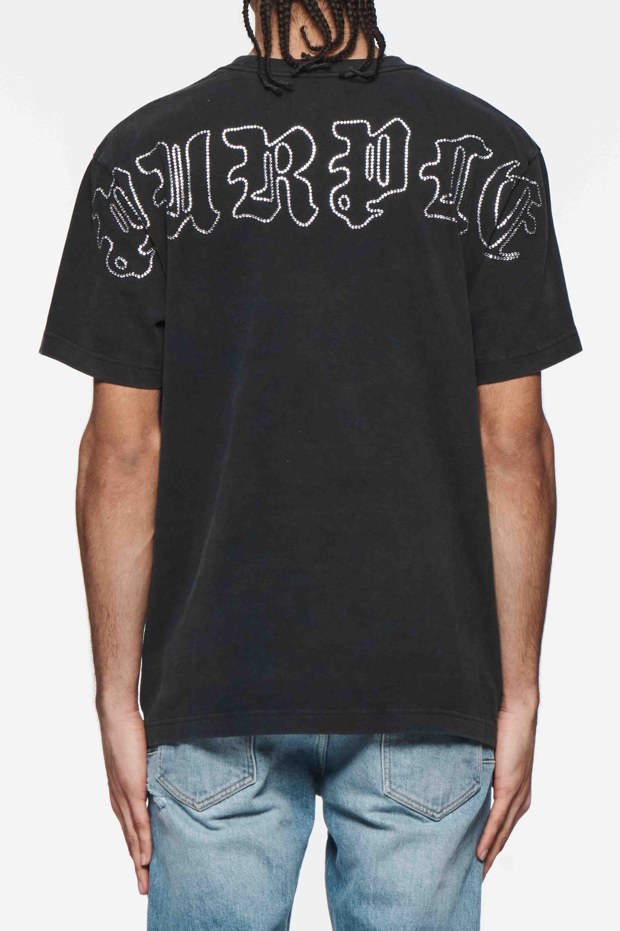 Purple Brand (Black Gothic Crystals Tee)