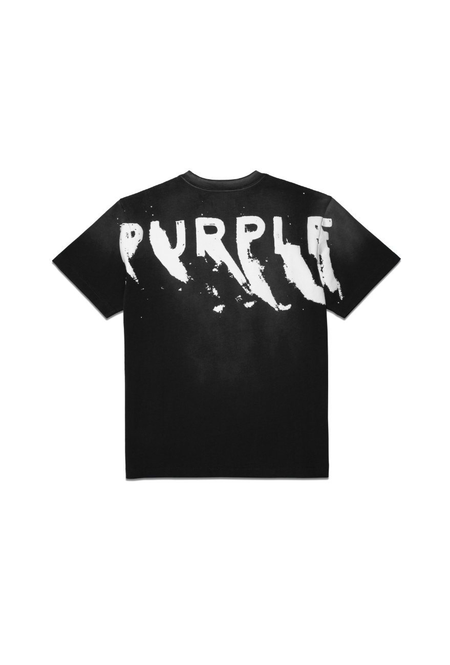 Purple Brand Heavy Jersey Ss Tee Black