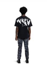 Purple Brand Heavy Jersey Ss Tee Black
