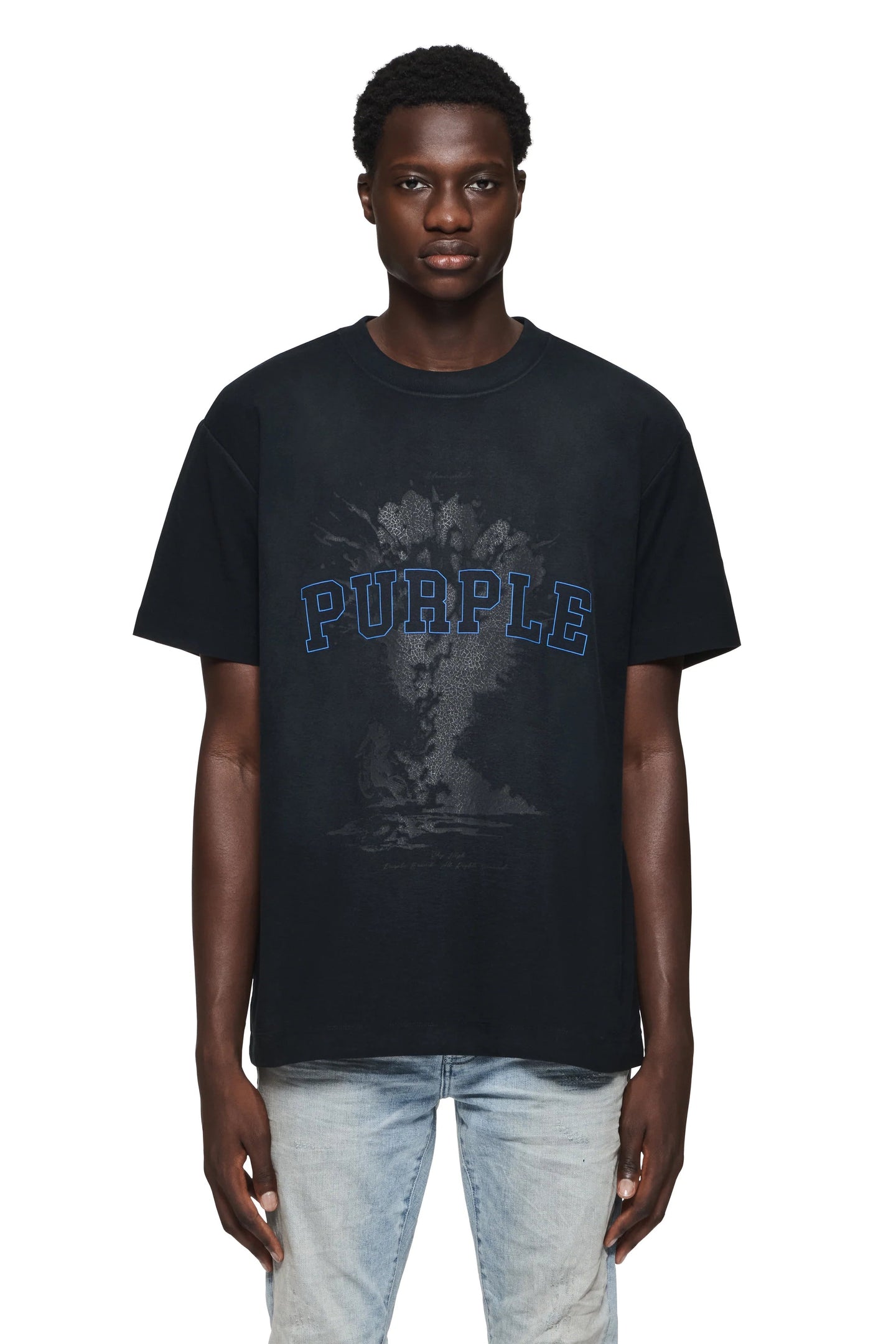 Purple Brand Black Sky High Tee